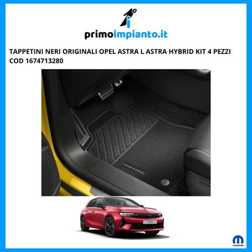 Tappetini neri originali opel - neri,